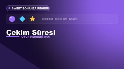 Sweet Bonanza Çekim Süresi – Sweet Bonanza 2026