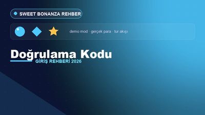 Sweet Bonanza Doğrulama Kodu – Sweet Bonanza Giriş 2026
