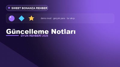 Sweet Bonanza Güncelleme Notları – Sweet Bonanza 2026