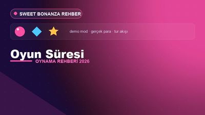 Sweet Bonanza Oyun Süresi – Sweet Bonanza Oyna 2026