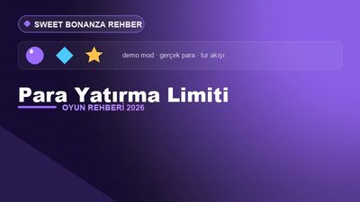 Sweet Bonanza Para Yatırma Limiti – Sweet Bonanza 2026