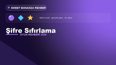Sweet Bonanza Şifre Sıfırlama – Sweet Bonanza 2026