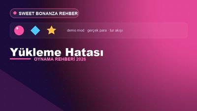 Sweet Bonanza Yükleme Hatası – Sweet Bonanza Oyna 2026